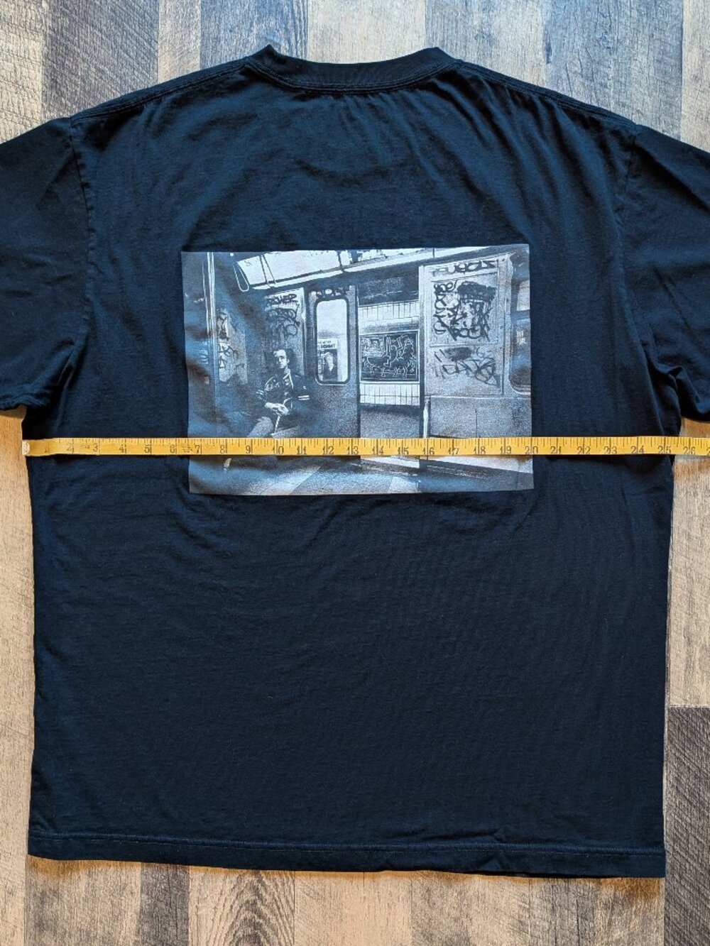 Uniqlo x Keith Haring Subway Drawings Tee XL Black Cotton T-Shirt - Picture 7 of 7